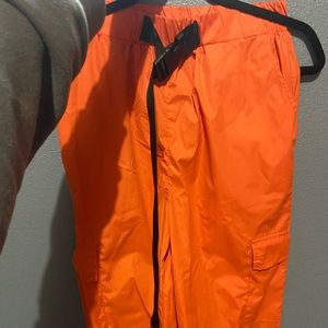orange hiphop pants